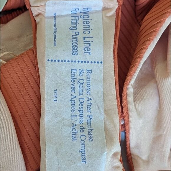 Madewell Bikini Set Convertible Ribbed Lined Bandeau Cheeky Sz S Coral N… - Picture 11 of 13